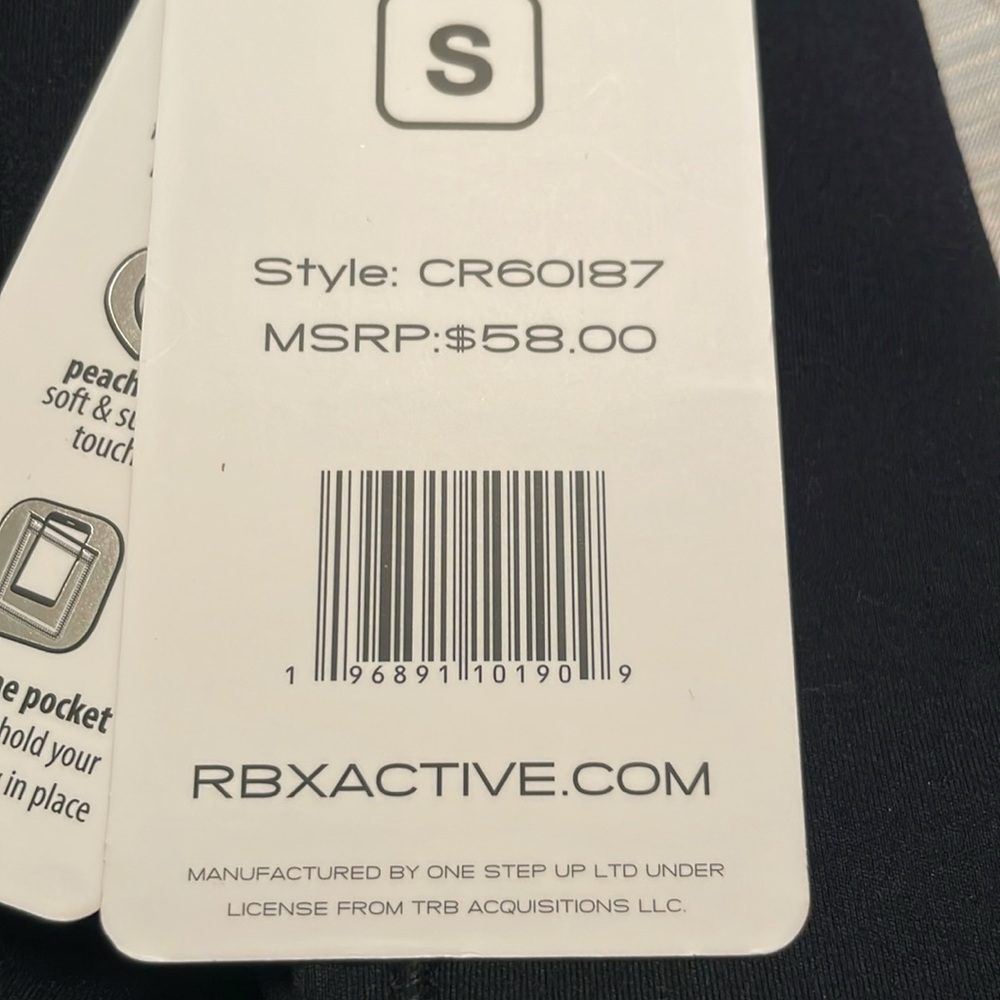 NWT RBX LIVE.LIFE.ACTIVE Ultra Luxe Athletic Pants Small with Pockets - Picture 15 of 15